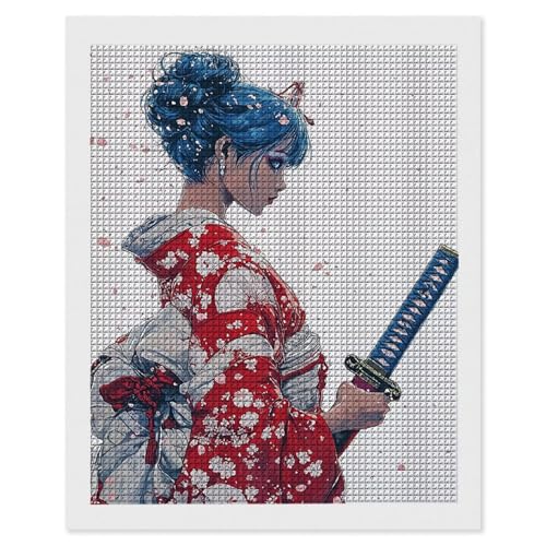 Diamond Painting Frau Geisha, 5D Diamant Painting Bilder, DIY Diamanten Malerei Erwachsene und Kinder, Gem Art Mosaikherstellung Bastelset für Weihnachts Haus Wand Dekoration Geschenke 80x110 cm e-608 Diamond Painting Frau Geisha, 5D Diamant Painting Bilder, DIY Diamanten Malerei Erwachsene und Kinder, Gem Art Mosaikherstellung Bastelset für Weihnachts Haus Wand Dekoration Geschenke 80x110 cm e-608 von Hyupuanj