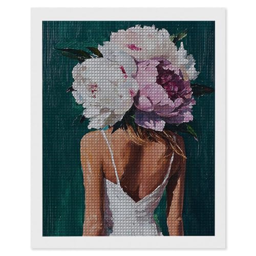 Diamond Painting Frauen Blumen, 5D Diamant Painting Bilder, DIY Diamanten Malerei Erwachsene und Kinder, Gem Art Mosaikherstellung Bastelset für Weihnachts Haus Wand Dekoration Geschenke 60x80 cm e600 Diamond Painting Frauen Blumen, 5D Diamant Painting Bilder, DIY Diamanten Malerei Erwachsene und Kinder, Gem Art Mosaikherstellung Bastelset für Weihnachts Haus Wand Dekoration Geschenke 60x80 cm e600 von Hyupuanj