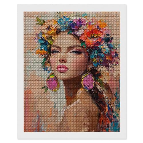 Diamond Painting Frauen Blumen, 5D Diamant Painting Bilder, DIY Diamanten Malerei Erwachsene und Kinder, Gem Art Mosaikherstellung Bastelset für Weihnachts Haus Wand Dekoration Geschenke 70x90 cm e596 Diamond Painting Frauen Blumen, 5D Diamant Painting Bilder, DIY Diamanten Malerei Erwachsene und Kinder, Gem Art Mosaikherstellung Bastelset für Weihnachts Haus Wand Dekoration Geschenke 70x90 cm e596 von Hyupuanj