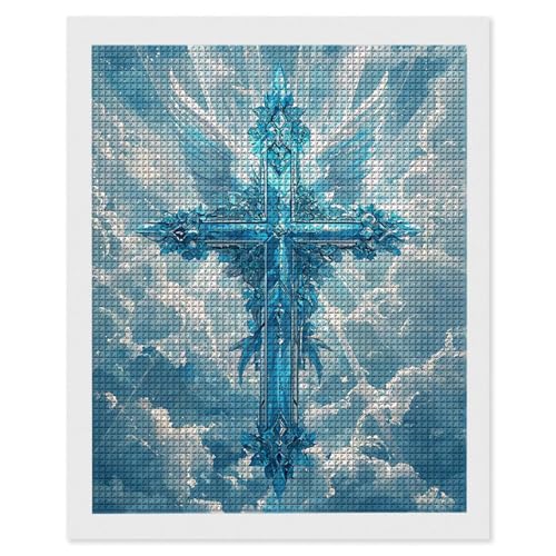 Diamond Painting Kreuz, 5D Diamant Painting Bilder, DIY Diamanten Malerei Erwachsene und Kinder, Gem Art Mosaikherstellung Bastelset für Weihnachts Haus Wand Dekoration Geschenke 50x70 cm e-684 Diamond Painting Kreuz, 5D Diamant Painting Bilder, DIY Diamanten Malerei Erwachsene und Kinder, Gem Art Mosaikherstellung Bastelset für Weihnachts Haus Wand Dekoration Geschenke 50x70 cm e-684 von Hyupuanj