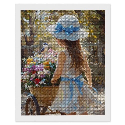 Diamond Painting Mädchen Blumenkorb, 5D Diamant Painting Bilder, DIY Diamanten Malerei Erwachsene und Kinder, Gem Art Mosaikherstellung Bastelset für Haus Wand Dekoration Geschenke 70x90 cm e-581 Diamond Painting Mädchen Blumenkorb, 5D Diamant Painting Bilder, DIY Diamanten Malerei Erwachsene und Kinder, Gem Art Mosaikherstellung Bastelset für Haus Wand Dekoration Geschenke 70x90 cm e-581 von Hyupuanj