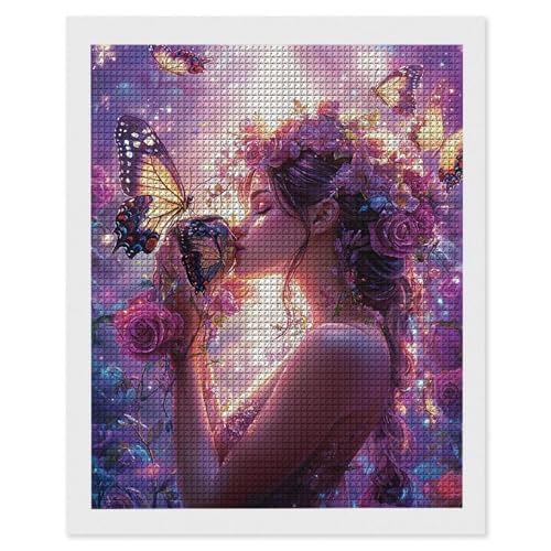 Diamond Painting Mädchen Schmetterlinge, 5D Diamant Painting Bilder, DIY Diamanten Malerei Erwachsene und Kinder, Gem Art Mosaikherstellung Bastelset für Haus Wand Dekoration Geschenke 35x50 cm e-577 Diamond Painting Mädchen Schmetterlinge, 5D Diamant Painting Bilder, DIY Diamanten Malerei Erwachsene und Kinder, Gem Art Mosaikherstellung Bastelset für Haus Wand Dekoration Geschenke 35x50 cm e-577 von Hyupuanj