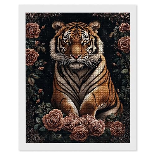 Diamond Painting Rose Tiger, 5D Diamant Painting Bilder, DIY Diamanten Malerei Erwachsene und Kinder, Gem Art Mosaikherstellung Bastelset für Weihnachts Haus Wand Dekoration Geschenke 50x70 cm e-512 Diamond Painting Rose Tiger, 5D Diamant Painting Bilder, DIY Diamanten Malerei Erwachsene und Kinder, Gem Art Mosaikherstellung Bastelset für Weihnachts Haus Wand Dekoration Geschenke 50x70 cm e-512 von Hyupuanj