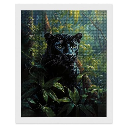 Diamond Painting Wald Schwarzer Panther, 5D Diamant Painting Bilder, DIY Diamanten Malerei Erwachsene und Kinder, Gem Art Mosaikherstellung Bastelset für Haus Wand Dekoration Geschenke 35x50 cm e-641 Diamond Painting Wald Schwarzer Panther, 5D Diamant Painting Bilder, DIY Diamanten Malerei Erwachsene und Kinder, Gem Art Mosaikherstellung Bastelset für Haus Wand Dekoration Geschenke 35x50 cm e-641 von Hyupuanj