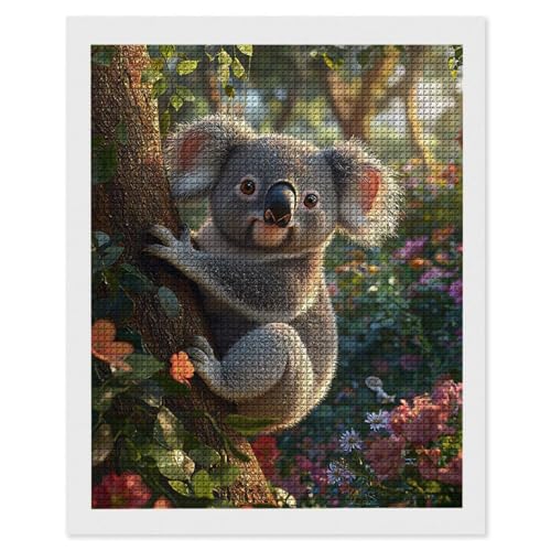 Diamond Painting Waldblick Koala, 5D Diamant Painting Bilder, DIY Diamanten Malerei Erwachsene und Kinder, Gem Art Mosaikherstellung Bastelset für Haus Wand Dekoration Geschenke 90x120 cm e-640 Diamond Painting Waldblick Koala, 5D Diamant Painting Bilder, DIY Diamanten Malerei Erwachsene und Kinder, Gem Art Mosaikherstellung Bastelset für Haus Wand Dekoration Geschenke 90x120 cm e-640 von Hyupuanj