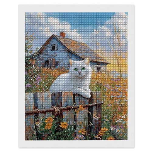 Hyupuanj Diamond Painting Erwachsene Bauernhof Katze, 5D Diamant Painting Bilder, DIY Diamanten Stickerei Mosaikherstellung Bastelset Geeignet Als Geschenk, Als Home Wanddekorationen 50x70cm r-570 Hyupuanj Diamond Painting Erwachsene Bauernhof Katze, 5D Diamant Painting Bilder, DIY Diamanten Stickerei Mosaikherstellung Bastelset Geeignet Als Geschenk, Als Home Wanddekorationen 50x70cm r-570 von Hyupuanj