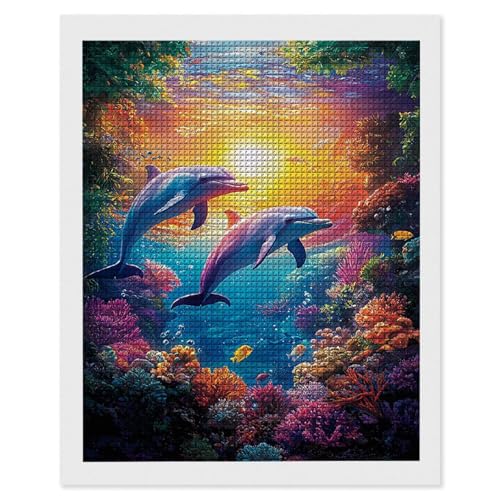 Hyupuanj Diamond Painting Erwachsene Korallen Delfine, 5D Diamant Painting Bilder, DIY Diamanten Stickerei Mosaikherstellung Bastelset Geeignet Als Geschenk, Als Home Wanddekorationen 90x120cm r-662 Hyupuanj Diamond Painting Erwachsene Korallen Delfine, 5D Diamant Painting Bilder, DIY Diamanten Stickerei Mosaikherstellung Bastelset Geeignet Als Geschenk, Als Home Wanddekorationen 90x120cm r-662 von Hyupuanj