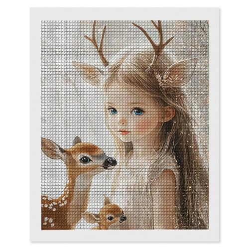 Hyupuanj Diamond Painting Erwachsene Mädchen Hirsch, 5D Diamant Painting Bilder, DIY Diamanten Stickerei Mosaikherstellung Bastelset Geeignet Als Geschenk, Als Home Wanddekorationen 35x50cm r-586 Hyupuanj Diamond Painting Erwachsene Mädchen Hirsch, 5D Diamant Painting Bilder, DIY Diamanten Stickerei Mosaikherstellung Bastelset Geeignet Als Geschenk, Als Home Wanddekorationen 35x50cm r-586 von Hyupuanj