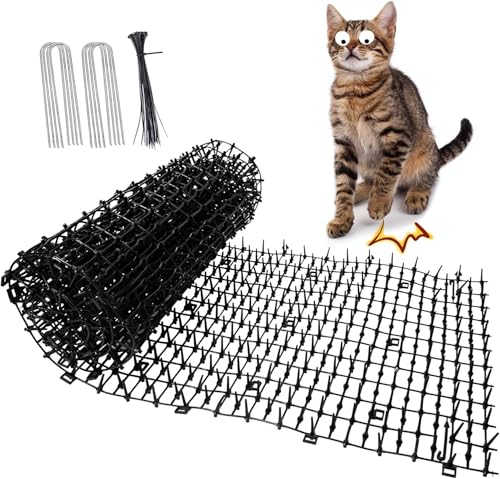 150cm*30cm Anti Cat Matte Dornengitter mit Spikes Tierabwehr Scat Spike Matte, Spikes Dornengitter Tier-Barriere Geeignet für Innenund Außengärten 150cm*30cm Anti Cat Matte Dornengitter mit Spikes Tierabwehr Scat Spike Matte, Spikes Dornengitter Tier-Barriere Geeignet für Innenund Außengärten von Hywean Hsafe