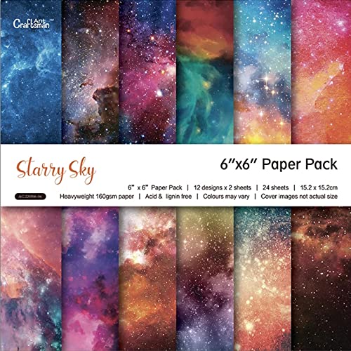 24 Blatt Scrapbook Papierblock Scrapbook Papierblock Einseitig Dekopapier Scrapbook Karten Hintergrund Papier Blatt Scrapbooking Papierblock Für Journaling Für DIY Scrapbooking, 12 Muster, 15.2x15.2cm von Hyxodjy