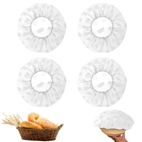 4 Stück Gärfolie Abdeckhauben, Bread Gärfolie Abdeckhauben für Gärkorb Gärfolie für Brot Wiederverwendbare Teiger Abdeckhaube zur Gärung Frischhaltung, Feuchtigkeitsisolierung 4 Stück Gärfolie Abdeckhauben, Bread Gärfolie Abdeckhauben für Gärkorb Gärfolie für Brot Wiederverwendbare Teiger Abdeckhaube zur Gärung Frischhaltung, Feuchtigkeitsisolierung von Hyxodjy