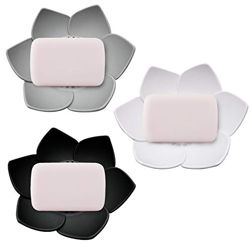 Hyxodjy 3 Teiliges Set Seifenschale Silikon Drain Seifen Seifenschale mit Abtropfschale für Einfache Reinigung Halten Sie die Seife Trocken und Sauber Geeignet für Bad Küche Duschtheke Seifenschale Hyxodjy 3 Teiliges Set Seifenschale Silikon Drain Seifen Seifenschale mit Abtropfschale für Einfache Reinigung Halten Sie die Seife Trocken und Sauber Geeignet für Bad Küche Duschtheke Seifenschale von Hyxodjy