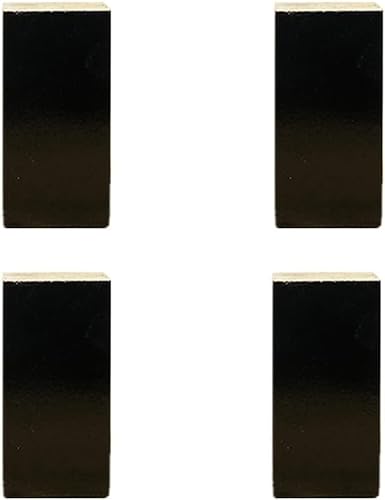 HyyKjEU Möbelbeine, TV-Tischbeine, Sofabeine, Schrankbeine, 4-teiliges Schlafzimmer, Küche, Couchtisch, Schrank, mit Schrauben, 5 cm, 8 cm, 10 cm, 12 cm (Color : Black, Size : 3.1in(8cm)) von HyyKjEU