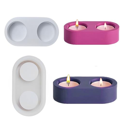 HyzaPhix Kerzenhalter Silikonform Teelichthalter Resin Gießform Kerzenständer Epoxidharz Formen Beton Silikon Gussformen für DIY Oval Desktop Dekoration HyzaPhix Kerzenhalter Silikonform Teelichthalter Resin Gießform Kerzenständer Epoxidharz Formen Beton Silikon Gussformen für DIY Oval Desktop Dekoration von HyzaPhix