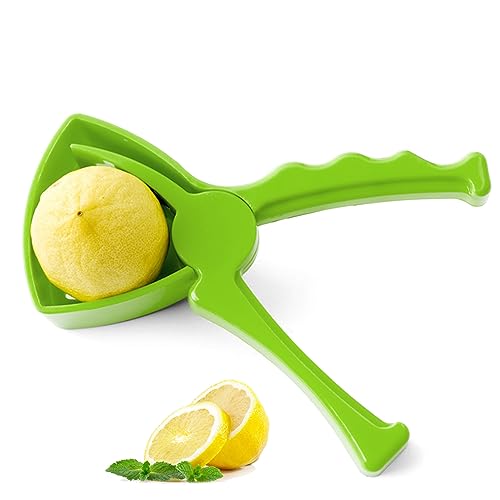 HyzaPhix Zitronenpresse, Saftpresse Manuell Orangenpresse Handpresse Zitruspresse Lemon Juicer Squeezer für Zitronensaft, Orangensaft, Limettensaft (Green) von HyzaPhix