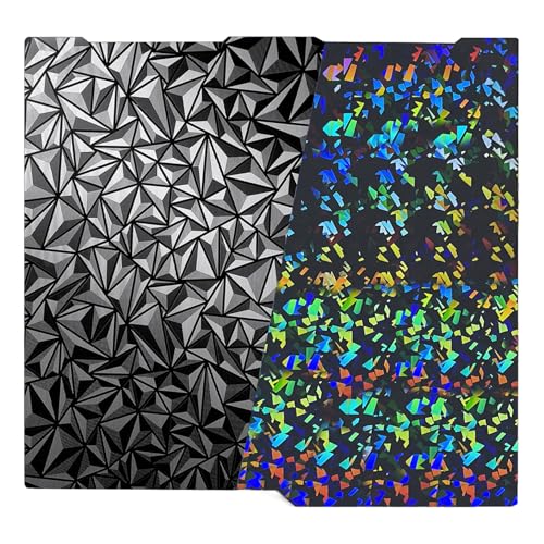 HzdaDeve 256x268MM für Kobra 3/Combo/ACE Pro Doppelseitige PEI Bauplatte PEO Blatt Beheiztes Bett Federstahl Flexible Plattform Doppelseitige glatte Platte für Anycubic Drucker von HzdaDeve