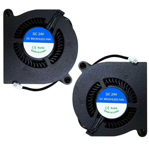 HzdaDeve 2PK Kobra S1 Hotend Ventilator 5020 Dual Kugellager Blower 50x50x20mm DC 24V Axial Kühlventilator Extruder Hotend Wärmesink Ventilator für Anycubic Kobra S1 Combo 3D-Drucker HzdaDeve 2PK Kobra S1 Hotend Ventilator 5020 Dual Kugellager Blower 50x50x20mm DC 24V Axial Kühlventilator Extruder Hotend Wärmesink Ventilator für Anycubic Kobra S1 Combo 3D-Drucker von HzdaDeve