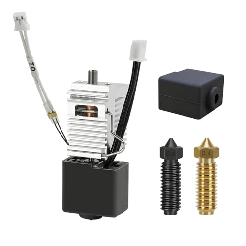 HzdaDeve Hotend für Kobra 3 Combo Hot End Kit Druckkopf Kühlkörper Block Heizpatrone Thermistor mit Extra Silikon Abdeckung 0.4MM gehärtete Stahl Düse Messing Düse für Anycubic Kobra 3/ACE Pro HzdaDeve Hotend für Kobra 3 Combo Hot End Kit Druckkopf Kühlkörper Block Heizpatrone Thermistor mit Extra Silikon Abdeckung 0.4MM gehärtete Stahl Düse Messing Düse für Anycubic Kobra 3/ACE Pro von HzdaDeve