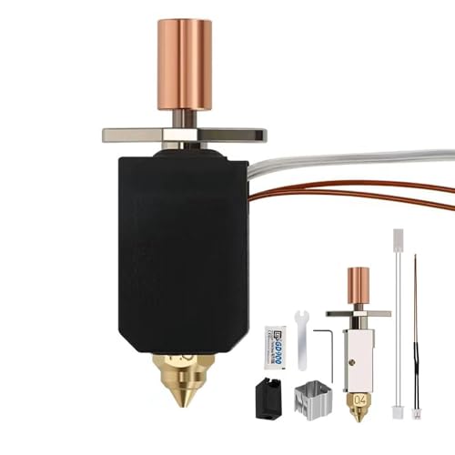 HzdaDeve Keramik-Hotend für Creality K1/K1 Max Ender 3 V3 KE Heizblock Hot-End-Kit hohe Wärmeleitfähigkeit, Druckkopf-Heizblock, Hochtemperatur-Heizpatrone, Thermistor, 3D-Drucker-Zubehör von HzdaDeve