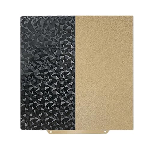 HzdaDeve PEI PEO-Blatt 330 x 330 mm Bauplatte beheiztes Bett Federstahl flexible Plattform eine Seite strukturiert eine Seite glatt für Neptune 3/4 Plus/Tronxy X3S/X5SA/X5SA Pro von HzdaDeve