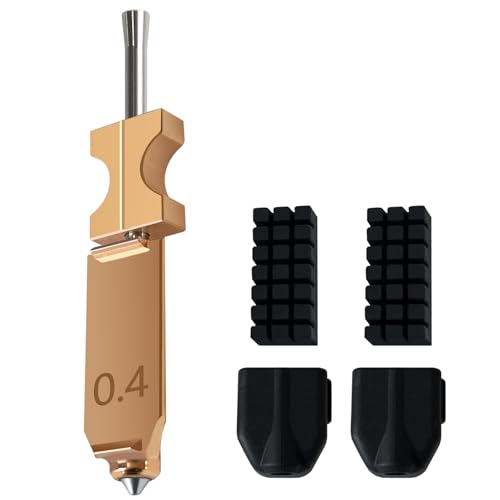 HzdaDeve Upgraded 0.4MM Hotend Kit für Flashforge AD5X Quick-Detachable Düse Extruder Quick Release Düse Heizung Block Throat Tube mit 2PK Silikon Abdeckung und 2PK Düse Bürste 3D-Drucker Zubehör HzdaDeve Upgraded 0.4MM Hotend Kit für Flashforge AD5X Quick-Detachable Düse Extruder Quick Release Düse Heizung Block Throat Tube mit 2PK Silikon Abdeckung und 2PK Düse Bürste 3D-Drucker Zubehör von HzdaDeve