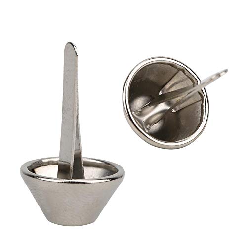 100 Stücke Flache Metall Tasche Füße Stud 12 * 20mm Eisen DIY Lederhandwerk Handtasche Flache Pilz Spike Niet Zubehör von Hztyyier