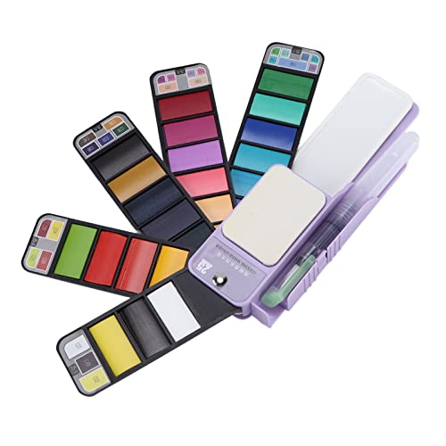 25 Farben Aquarellfarben-Set, Faltbares Aquarellfarben-Set, Reise-Aquarell-Set für Künstler, Hobbybastler und Malliebhaber 25 Farben Aquarellfarben-Set, Faltbares Aquarellfarben-Set, Reise-Aquarell-Set für Künstler, Hobbybastler und Malliebhaber von Hztyyier