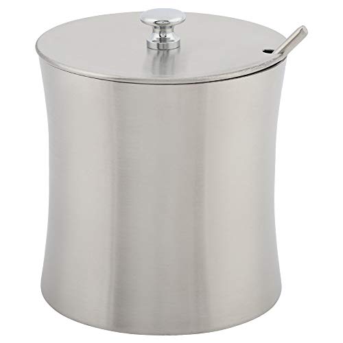 400 Ml Zuckerdose, Edelstahl-Zuckerdose mit Deckel und Löffel für Salz-Pfeffer-Zuckeraufbewahrung 400 Ml Zuckerdose, Edelstahl-Zuckerdose mit Deckel und Löffel für Salz-Pfeffer-Zuckeraufbewahrung von Hztyyier