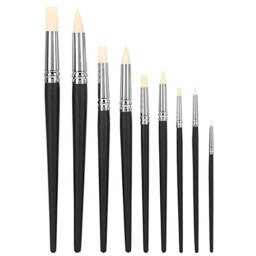 9 Stücke Gummi Ton Sculpting Tools Ton Skulptur Form Malerei Pinsel Sets Keramik Modellierung Zubehör von Hztyyier