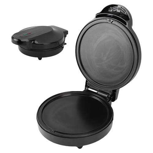 Electric Round Griddle 6,89 Zoll Heizdurchmesser 1000W Non -Stick -Pizza -Hersteller, Kompakter Pfannkuchenhersteller für Familienfrühstücke, Legierung, ABS (EU -Stecker 220 V) von Hztyyier