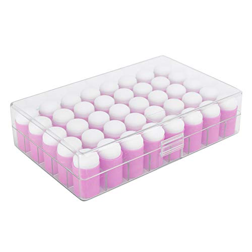 Fingerschwämmchen, 40 Stück, Fingerlinge aus Karte, für Büroangestellte, Set mit 40 Farbschwämmen (400 ml Rosa) von Hztyyier