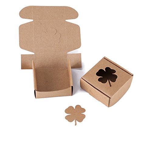 Hztyyier 10 Stück Brown Bakery Boxes Papier Karton Geschenkverpackungen Boxen für Seife, Gebäck, Kekse, kleine Kuchen, Kuchen von Hztyyier