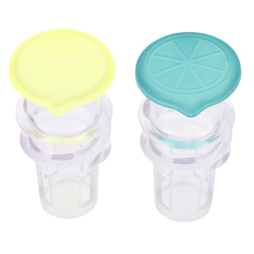 Hztyyier 2pcs Tragbarer Zitronensaft -Juicer Mini Zitronensaftschraube Zitronensaft Leicht zu Reinigen mit Deckel für Cocktail -Getränke von Hztyyier