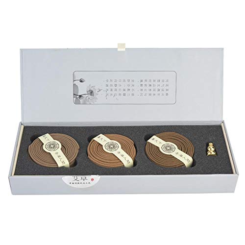 Hztyyier 4 Stunden Coils Incense Naturcoil Sandal Räucherstäbchen Sandelholz Agilawood Wermut Weihrauch mit Geschenkverpackung Hztyyier 4 Stunden Coils Incense Naturcoil Sandal Räucherstäbchen Sandelholz Agilawood Wermut Weihrauch mit Geschenkverpackung von Hztyyier