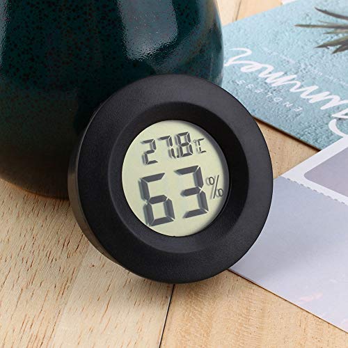 Hztyyier Black Round Face Digitales Zigarrenhygrometer mit LCD -Display Zur Überwachung der Luftfeuchtigkeit und Temperatur in Balken oder Lounges Hztyyier Black Round Face Digitales Zigarrenhygrometer mit LCD -Display Zur Überwachung der Luftfeuchtigkeit und Temperatur in Balken oder Lounges von Hztyyier