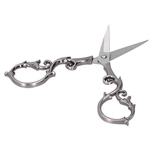 Hztyyier DIY Vintage Kleine Stickerei Schere Kürbisform Schneidwerkzeuge für Antiquitätensammler (Silber grau) von Hztyyier