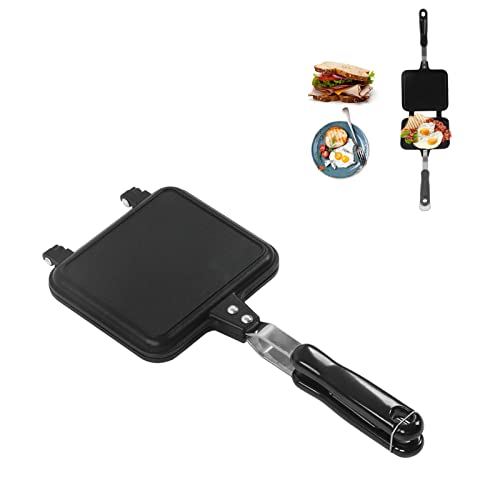 Doppelseitige Bratpfanne, Doppelseitige Bratpfanne, Frühstückspfanne, Panini-Maker, Form für Sandwiches, Grillplatte, Doppelseitige -Maker-Pfanne, Angel Food von Hztyyier