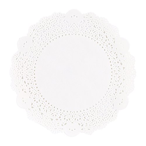 Hztyyier Exquisite Paper DOILIES Cake Pads Set für Geburtstags Hochzeitsfeier (5,5-10,5 Zoll, 180pcs) (9,5 Zoll Durchmesser 24 cm) von Hztyyier