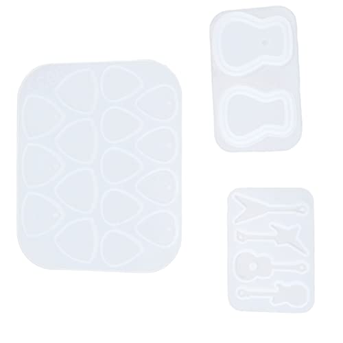 Hztyyier Harzgitarren -Pick -Silikonform Kit Langlebig und Flexibel für Handwerksgeschenk für Freunde 3pcs von Hztyyier