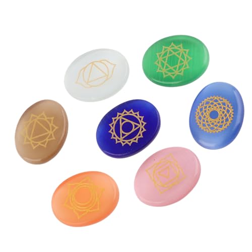 Hztyyier 7Pcs Heilsteine, Chakra Steine Healing Crystals Sets Edelsteine Heilsteine Cristal Chakras Stones Heilmeditation Steine Hztyyier 7Pcs Heilsteine, Chakra Steine Healing Crystals Sets Edelsteine Heilsteine Cristal Chakras Stones Heilmeditation Steine von Hztyyier