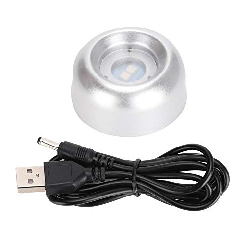 Hztyyier LED Kristall Display Basis, Kugelständer mit Schmuckhalter, USB und Batteriebetrieben, Weißes Licht von Hztyyier