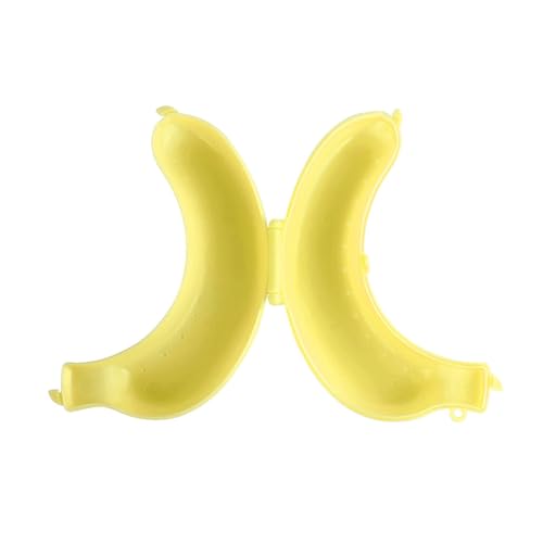 Hztyyier Obst Bananenschutzkastenhalter Fall Mittagessenbehälter - Schützen Sie die Banane vor Schäden, Verhindern Sie Verfälle, für Büro- und Außenaktivitäten (YELLOW) von Hztyyier