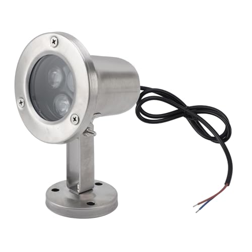 Hztyyier Teichlicht LED Edelstahl IP68 Tauchscheinwerfer für Springbrunnen Pool Unterwasser (Warmweiß) von Hztyyier