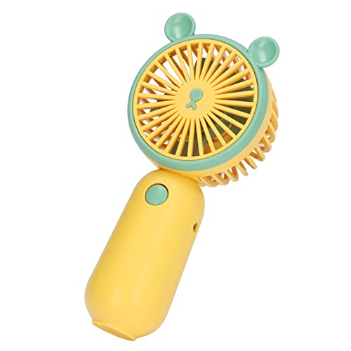 Hztyyier Tragbarer Bärenform Handgehaltener Lüfter USB Wiederaufladbarer Mini -Fan für Reise Home Office Ergonomisches Griff ABS -Material von Hztyyier