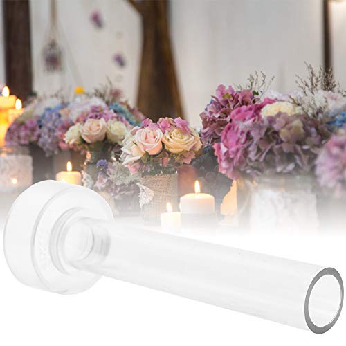 Hztyyier Transparent Tipps Kerzenform für Kerzen, die das Entfernen mit Metallabdeckung Leicht Entfernen - Ideal für Home -Crafting Enthusiasten (2,2 * 15 Kirchenstange Top gerade Stange) von Hztyyier