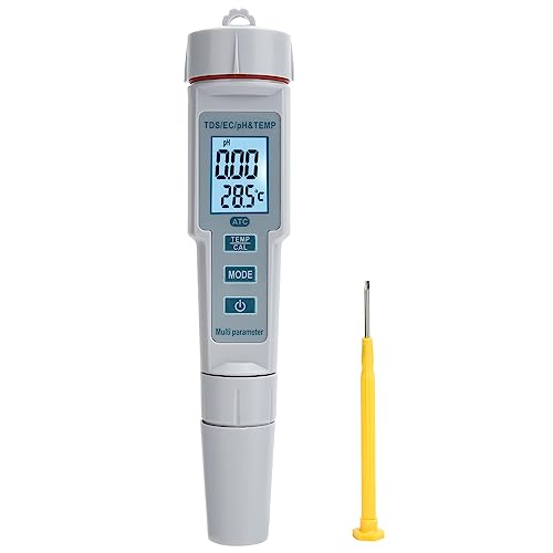 Hztyyier Wasserqualitätstester, Teststift, Messgerät, Testerstift, Temperaturteststift mit Leitfähigkeit für PH-Messgeräte von Hztyyier