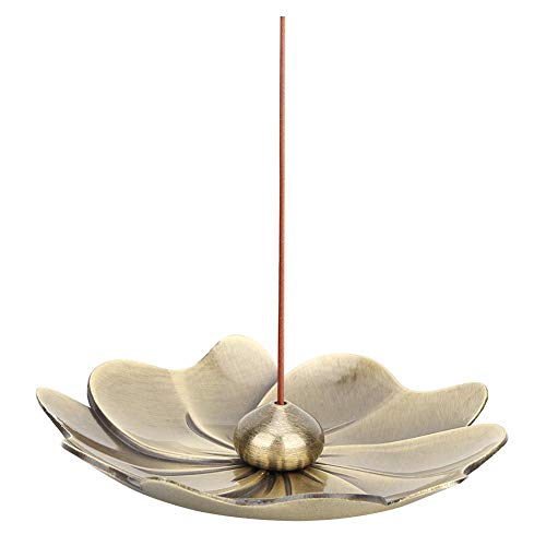 Mini Räucherstäbchenhalter aus reinem Kupfer Lotus Flower Räuchergefäß Spulenfaden Weihrauch Kreative Dekoration für Zuhause(#1) von Hztyyier