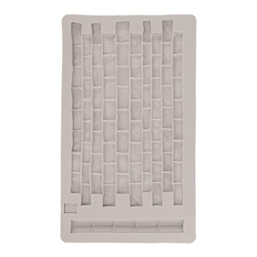 Silikonform Steinwand, Texturmatte für Fondant, Prägung, Backen, Harz, Grau von Hztyyier