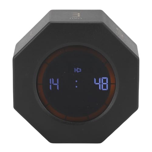 Wiederaufladbarer Timer Stummer Modus Wiederaufladbarer Timer mit Automatischem Rotierungsbildschirm 7 Voreingestellte Countdown -Dauer Absäule 99 Minuten Zählen (BLACK) von Hztyyier
