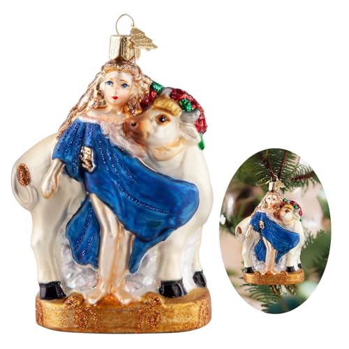 Hzyc Weihnachtsschmuck für Baum, handgemachte Glas geblasene Ornamente, Weihnachtsdekoration Sammlung von Märchen hängenden Ornament Home Table Ornament Feiertagsparty Geschenke von Hzyc